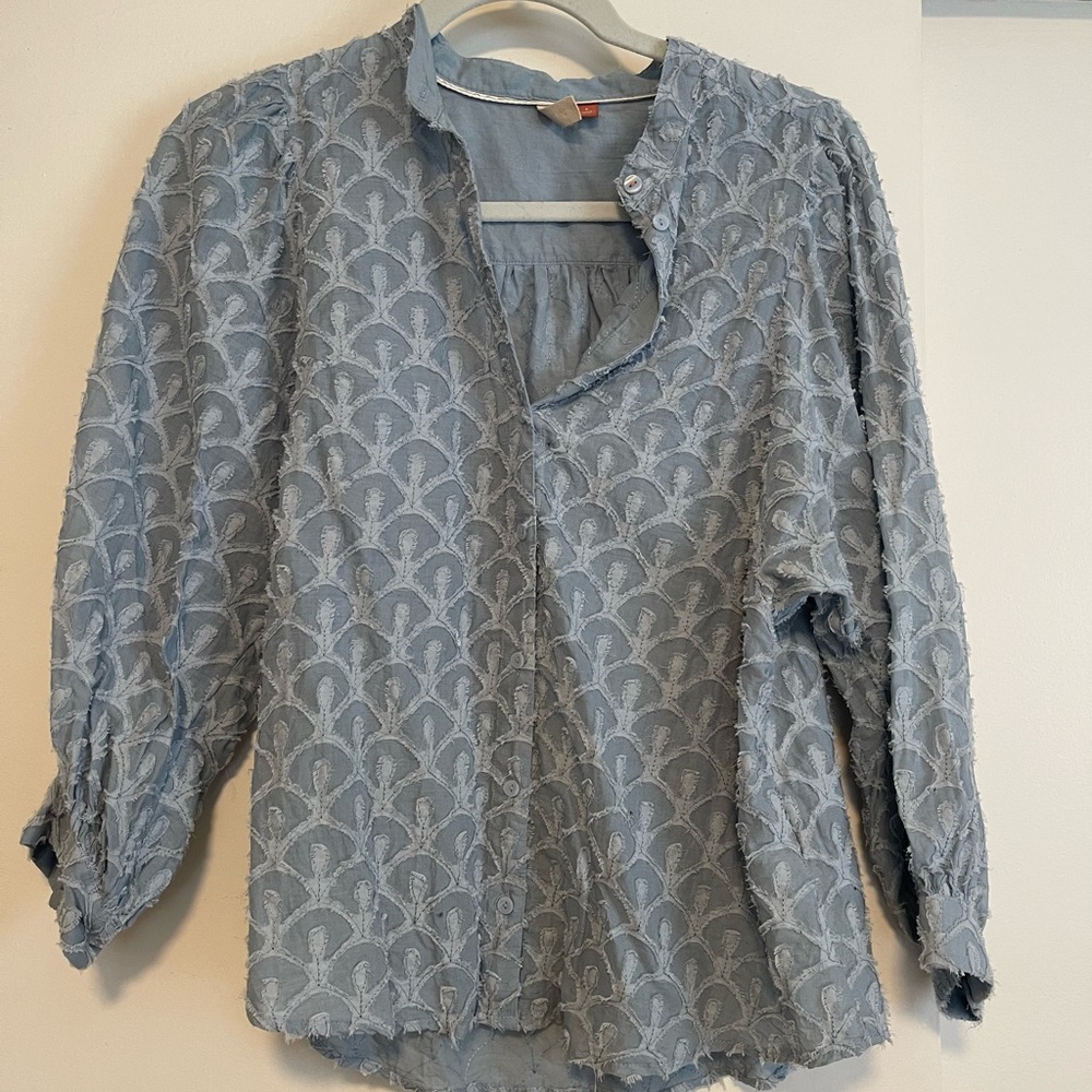 Anthropologie Pilcro Blue Blouse